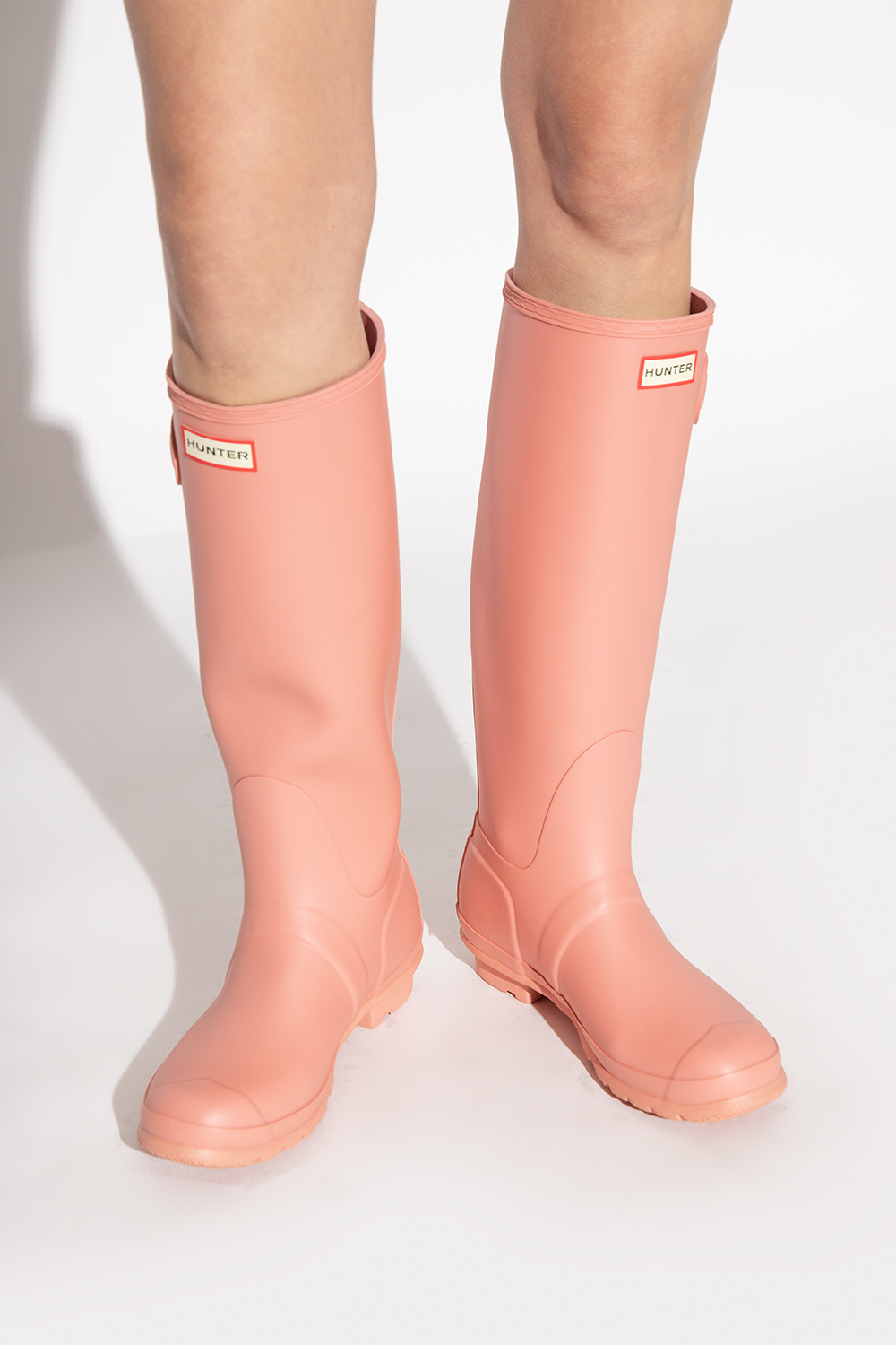 Pink hunter ankle sales boots